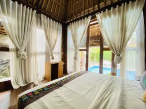 Dong Loka Guesthouse Bali - Ausblick vom Zimmer