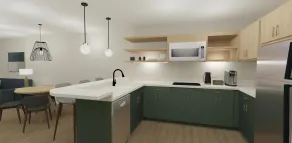 XStay Suites Mansfield - Eigene Küche