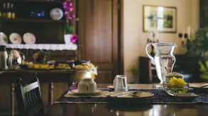 Schönes Ferienhaus mit Terrasse, Grill und Garten | Haustiere erlaubt - Restaurant