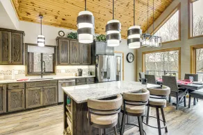 Fish & Swim: Lakefront Mora Home on 2 Acres! - Interior