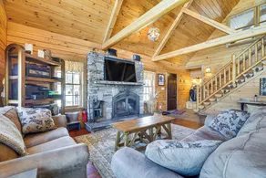 On 242 Acres! Luxury Pocono Retreat w/ Pond - Interior