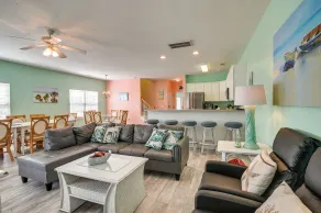 Walk to Ocean & Pier: Surfside Beach House w/ Pool - Interior