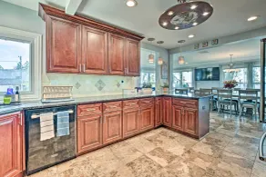 Lakefront Home w/ Game Room, Theater & Dock! - Intérieur