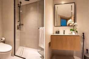 Modern + Minimalist 1BR in Burj Khalifa Boulevard! - Bathroom