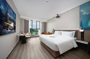 Echarm International Hotel Guangzhou Huangpu Flagship Shuixi Subway Station Branch - Free Deliver Service to Guangzhou Baiyun International Airport & Free Deliver Service to Canton Fair Complex During Canton Fair Period - Vistas desde la habitación