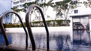 Minimalist Studio With Great City View At Tifolia Apartment - Pool