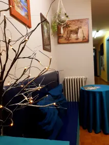 Hostal Padre Isla 1 - Coin salon dans le hall