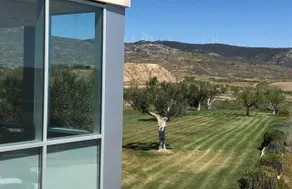 Hotel Balneario de Gravalos - Ausblick vom Zimmer