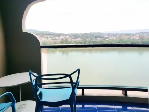 Chiangkhong Teak Garden Riverfront Hotel - Ausblick vom Zimmer