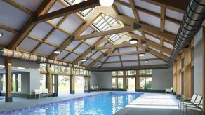 Cabane avec 1 chambre pour 4 personnes - Piscine