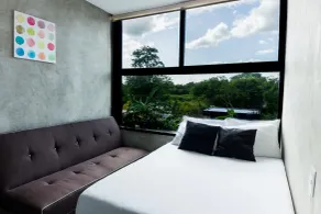 Bacalar 102 Hotel - Ausblick vom Zimmer