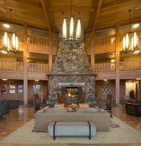 Skamania Lodge - Siddeområde i lobbyen