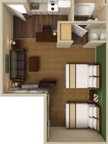 Extended Stay America Suites - Orlando - Lake Buena Vista - Chambre