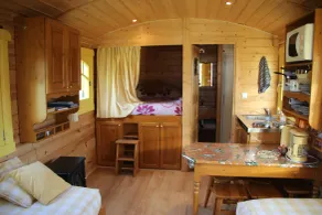 Les Roulottes de la Ferme des Chanaux - Chambre