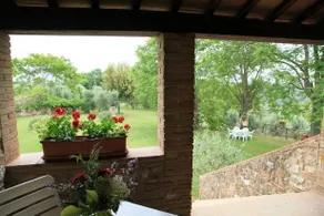Agriturismo Podere Luchiano - Ausblick vom Zimmer