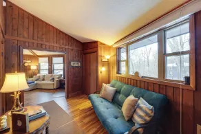 1/2 Mi to Skiing! Beech Mountain Cabin w/ Deck - Interior