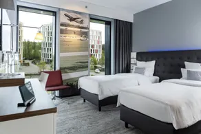 Airport Plaza Hotel Hamburg - Vue de la chambre