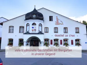 Designerwohnungen "Beim Schmied" in Chiemseenähe - Restaurang