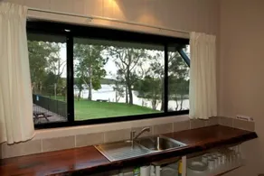 Wooli River Lodges - Ausblick vom Zimmer