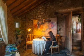 Casa Rural El Cabezo de Sierra de Gata - Salottino della hall