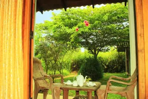 Green Hut Nature Resort - Ausblick vom Zimmer