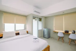 Elegant Studio Apartment at Gateway Park LRT JatibeningCity By Travelio - Habitación