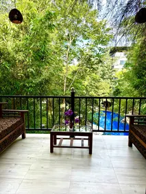 Sundaras Infinity Jungle Resort - Ausblick vom Zimmer