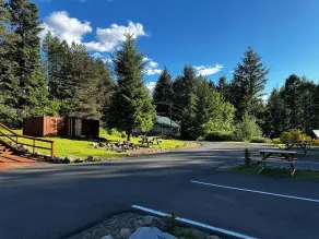Packwood Lodge & Cabins - Ausblick vom Zimmer
