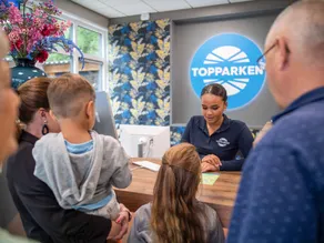 Dubbele chalet op recreatiepark Topparken op de Veluwe in Beekbergen met grote vrije tuin en eigen parkeerplaats - Receção