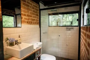 Chale de Vidro nas montanhas - Salle de bain