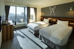 Xinshe Hotel - Hsinchu - Vue de la chambre