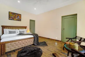 Villa bliss by Ravi and Jazz l 4bhk villa l valley view l jacuzzi l bonfire l parking - Værelse