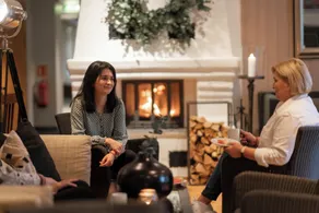 Lampeland Hotel - Sittområde i lobbyn