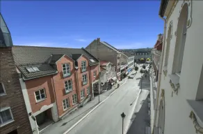 Grand Hotel Hønefoss - Ausblick vom Zimmer