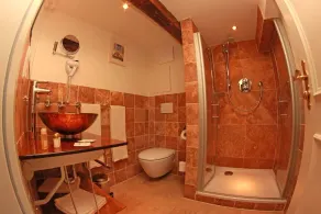 Brauerei & Hotel Denkmal 13 Rostock - Kaufmannshaus Krahnstöver - Bathroom