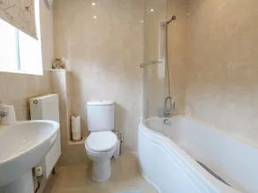 Cottage avec barbecue et jardin - Salle de bain