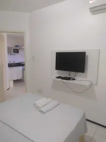Flat Biarritz Ao Lado da Litorânea l Ferreira Hospedagens - Habitación
