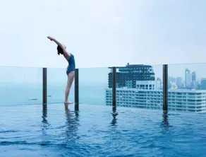 2 Bed Room, Large Living Room at Central Pattaya - Pool