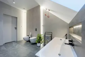 Luxurious Villa With Pool Near Energylandiai - Badezimmer