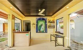 Morjim Pride Hotel with Swimming Pool near Morjim Beach - Reception