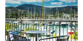 Harbourside Lodge - Ausblick vom Zimmer