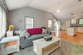 4 Mi to Long Lake! Secluded Haven w/ Fenced Yard - Interior