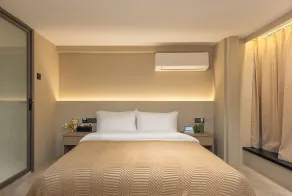 Haisiyue Island Hotel Apartment (Guangzhou Financial City Sanxi Subway Station Store) - Habitación