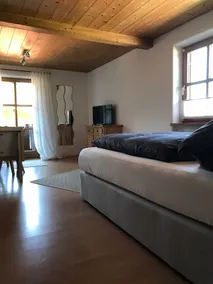Appartement de vacances avec barbecue et jardin | Vue jardin - Chambre