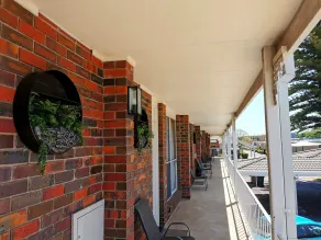 Town House Motor Inn - Ausblick vom Zimmer