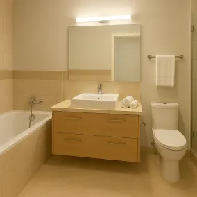 Peaceful And Very Relaxing Suite near Crete Sea view, shared pool, air condition - Bad