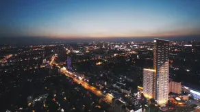 Ascott Harmony City Nantong - Ausblick vom Zimmer