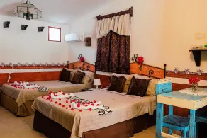 Antigua Lodge, 70 m from sandy beach - Habitación