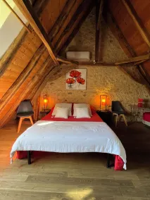La Ferme de la Croix - Chambres d'hôtes avec jacuzzi, calme, et authenticité - Habitación