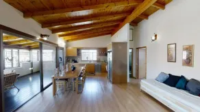 Cozy wood apartment with great view to Nazareth - Area soggiorno
